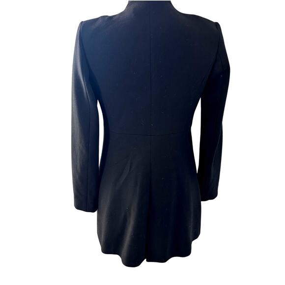 Zara Black Jacket with Pearls Size Medium - Picture 4 of 5